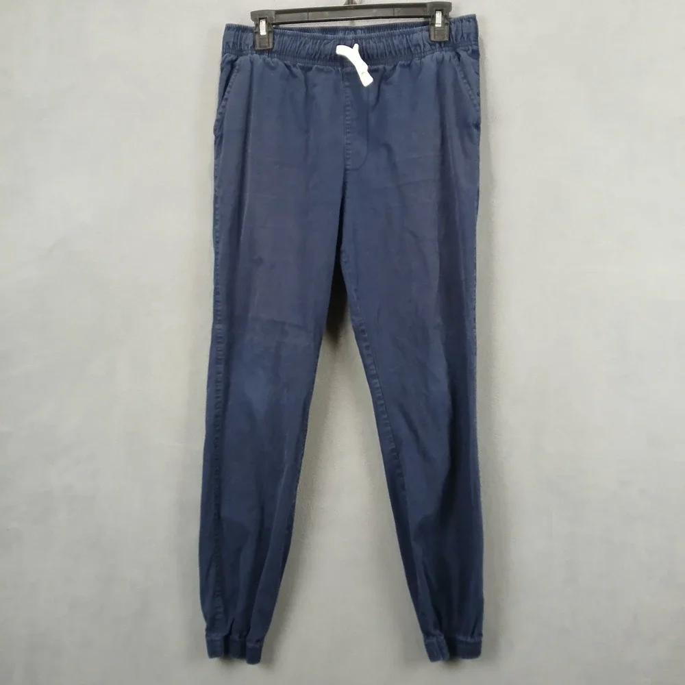 The Children's Place Jogger Pants Boys 18 Blue Tapered Leg Drawstring Athletic